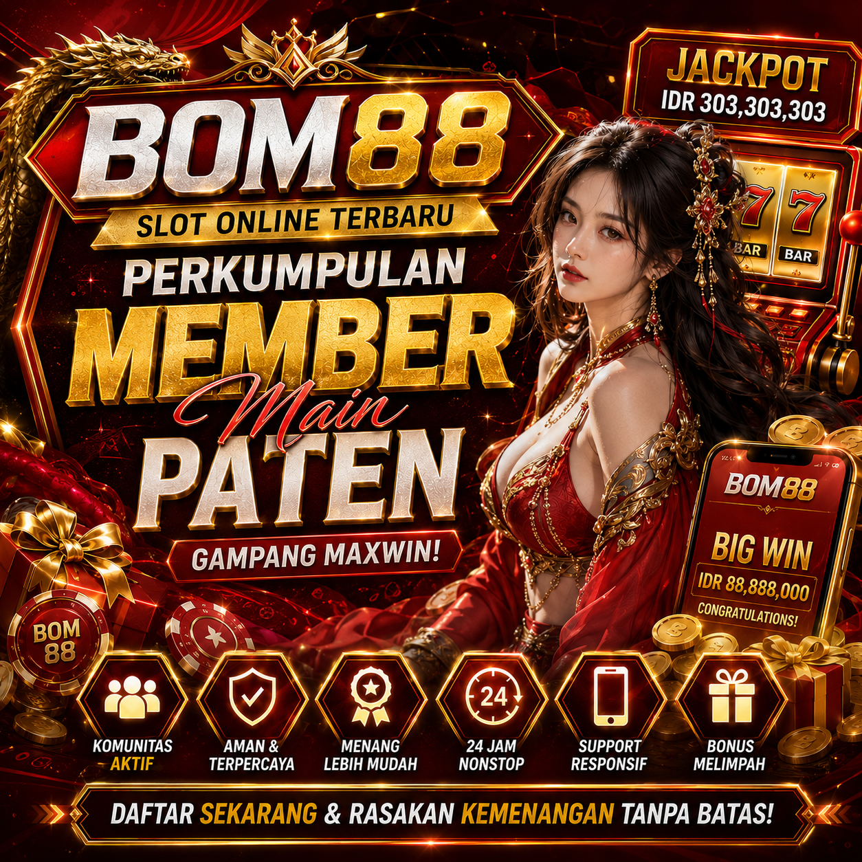 BOM88 . Provider Game slot dan Tebak Angkan Paling Aman dan Cuan Pastinya